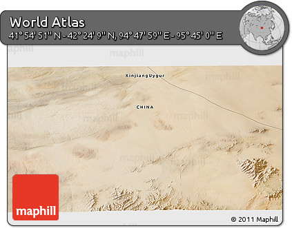 Satellite 3D Map of the Area around 42° 9' 30" N, 95° 16' 30" E