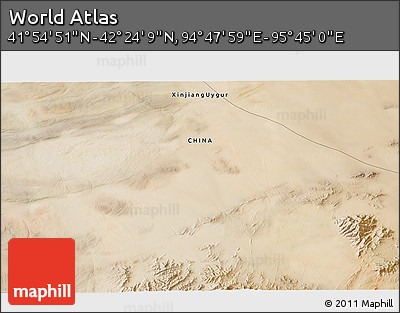 Satellite 3D Map of the Area around 42° 9' 30" N, 95° 16' 30" E