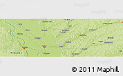 Physical Panoramic Map of Luton