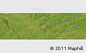 Satellite Panoramic Map of Luton