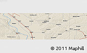 Shaded Relief Panoramic Map of Luton