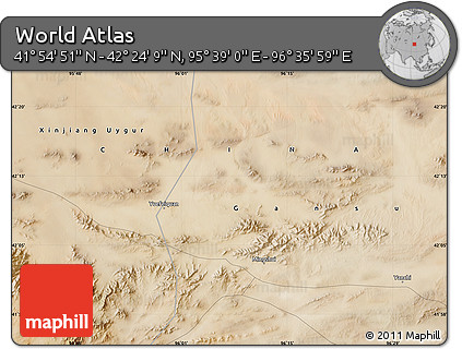 Satellite Map of the Area around 42° 9' 30" N, 96° 7' 30" E