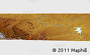 Physical Panoramic Map of the area around 42° 35' 40" N, 105° 19' 29" W