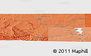 Political Panoramic Map of the area around 42° 35' 40" N, 105° 19' 29" W