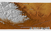 Physical 3D Map of South Pass City