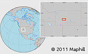 Gray Location Map of South Pass City