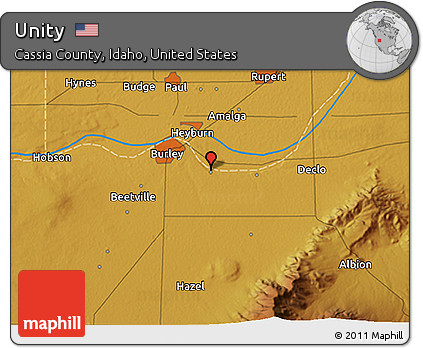 Physical 3D Map of Unity