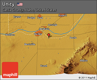 Physical 3D Map of Unity
