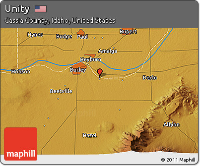 Physical 3D Map of Unity