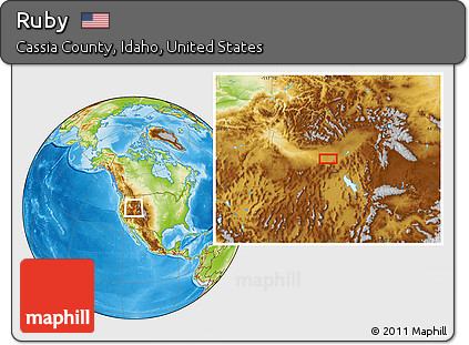 Physical Location Map of Ruby
