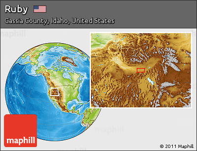 Physical Location Map of Ruby