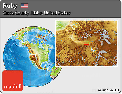 Physical Location Map of Ruby