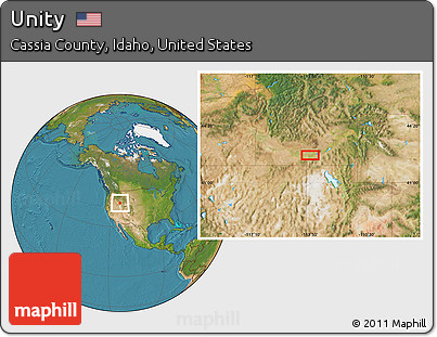 Satellite Location Map of Unity