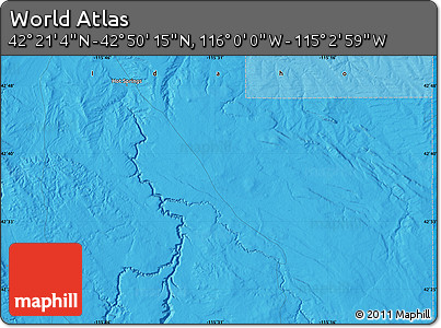 Political Map of the Area around 42° 35' 40" N, 115° 31' 30" W
