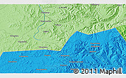 Political 3D Map of the area around 42° 35' 40" N, 117° 22' 30" E
