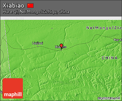 Political 3D Map of Xiabiao