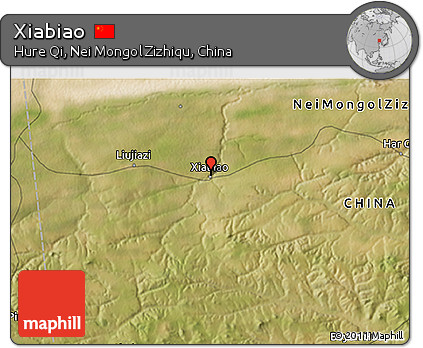 Satellite 3D Map of Xiabiao