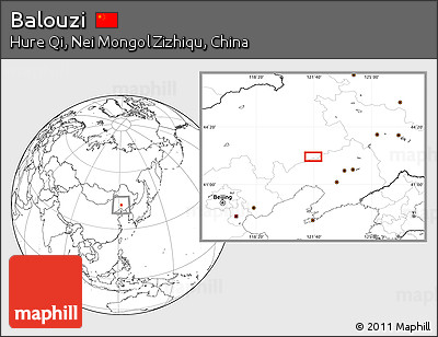 Blank Location Map of Balouzi
