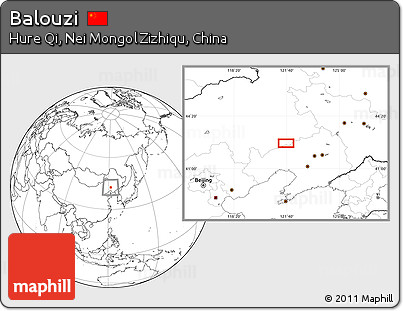 Blank Location Map of Balouzi