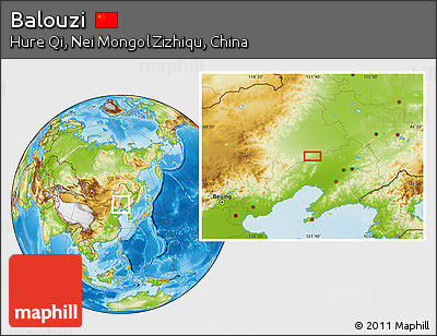 Physical Location Map of Balouzi