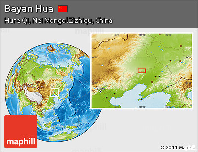 Physical Location Map of Bayan Hua