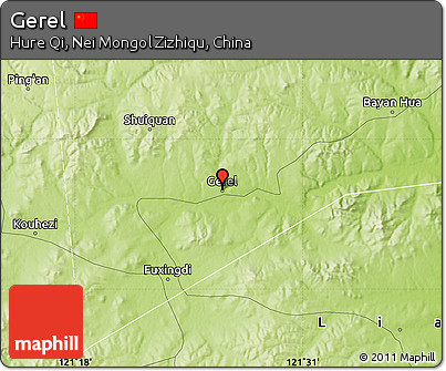 Physical Map of Gerel