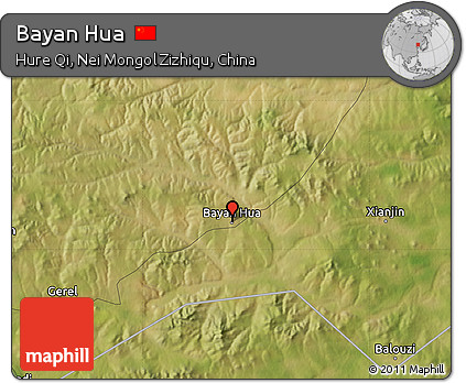Satellite Map of Bayan Hua