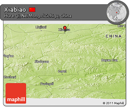 Physical Panoramic Map of Xiabiao