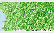 Political 3D Map of the area around 42° 35' 40" N, 124° 1' 30" W