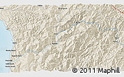 Shaded Relief 3D Map of the area around 42° 35' 40" N, 124° 1' 30" W
