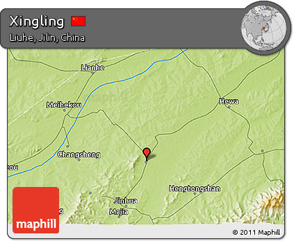 Physical 3D Map of Xingling