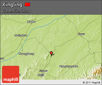 Physical 3D Map of Xingling