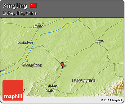 Physical 3D Map of Xingling