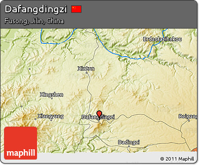 Physical 3D Map of Dafangdingzi