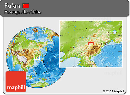 Physical Location Map of Fu'an