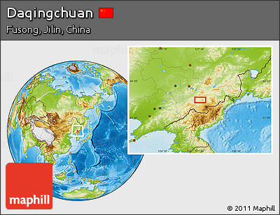 Physical Location Map of Daqingchuan