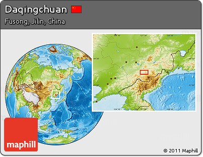 Physical Location Map of Daqingchuan