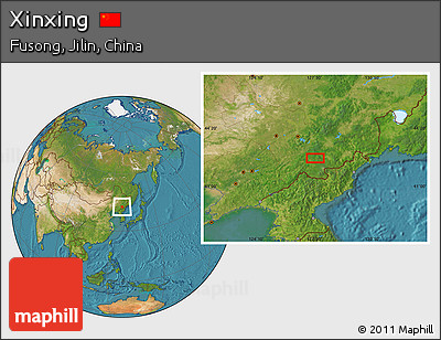 Satellite Location Map of Xinxing