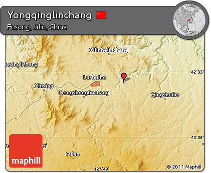 Physical Map of Yongqinglinchang
