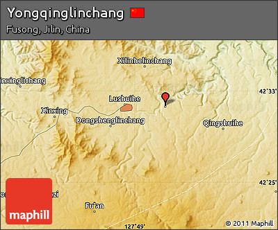 Physical Map of Yongqinglinchang