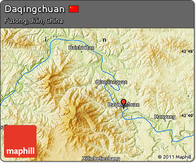 Physical Map of Daqingchuan