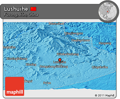 Political Panoramic Map of Lushuihe