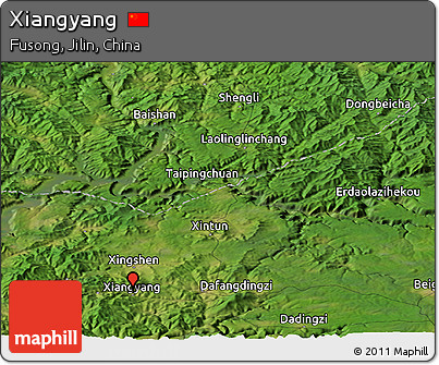 Satellite Panoramic Map of Xiangyang