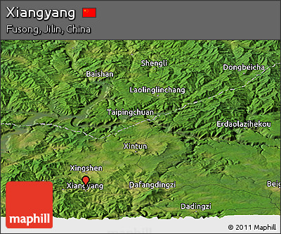 Satellite Panoramic Map of Xiangyang