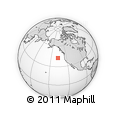 Outline Map of the Area around 42° 35' 40" N, 136° 46' 30" W, rectangular outline