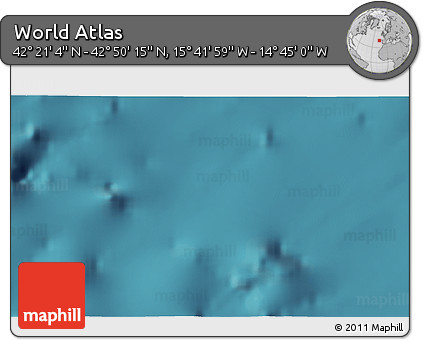 Satellite 3D Map of the Area around 42° 35' 40" N, 15° 13' 29" W