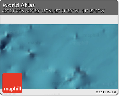 Satellite 3D Map of the Area around 42° 35' 40" N, 15° 13' 29" W
