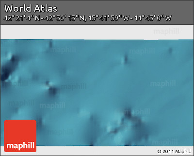Satellite 3D Map of the Area around 42° 35' 40" N, 15° 13' 29" W