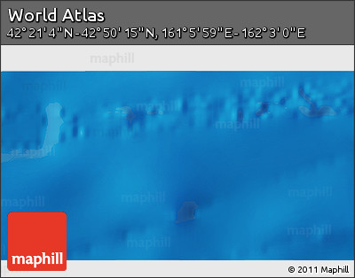 Physical 3D Map of the Area around 42° 35' 40" N, 161° 34' 29" E
