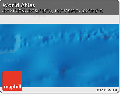 Physical 3D Map of the Area around 42° 35' 40" N, 161° 34' 29" E